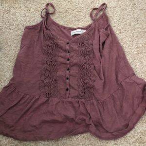 purple abercrombie tank top